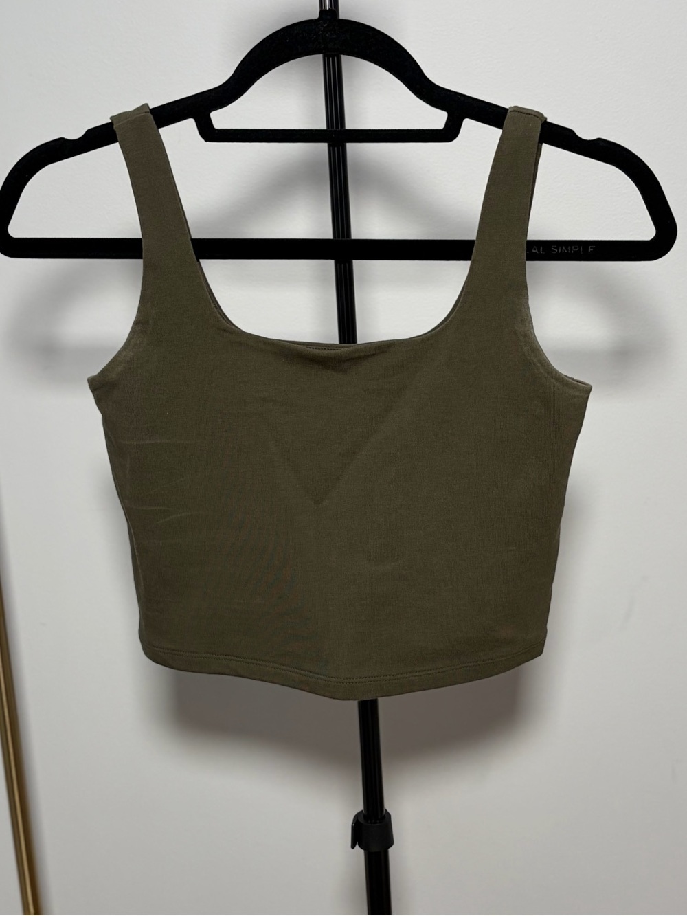 GAP Olive Green Ribbed Crop Tank